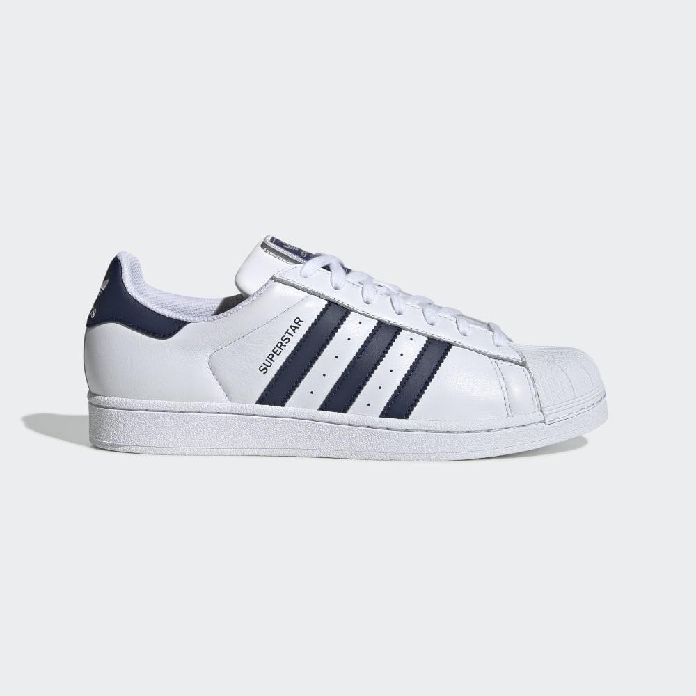 Originals Adidas Superstar Barbati Romania - Albi/Bleumarin FV3577